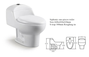ONE PIECE WALL HUNG TOILET WITH GOOD QUALITY FOR THE BATHROOM